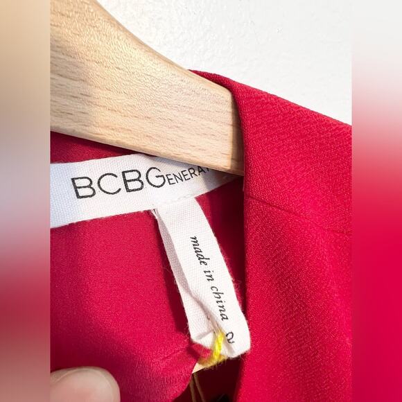 BCBGeneration NWT size 2 red cut out dress long gown wedding - Picture 7 of 10